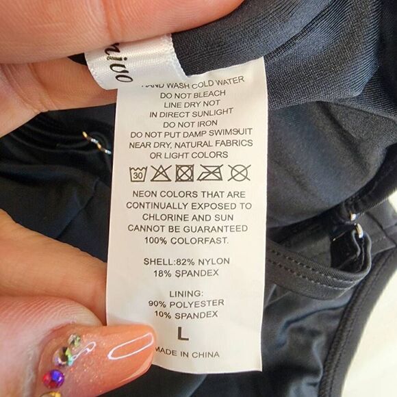 Smismivo Size Large Tummy Control One Piece Swimsuit Ruched - Picture 6 of 7